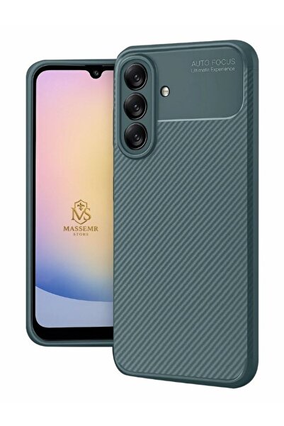 Massemr حافظة لهاتف سامسونج جالاكسي A17 5G، غطاء كربوني بتركيز تلقائي، ممتص ل...