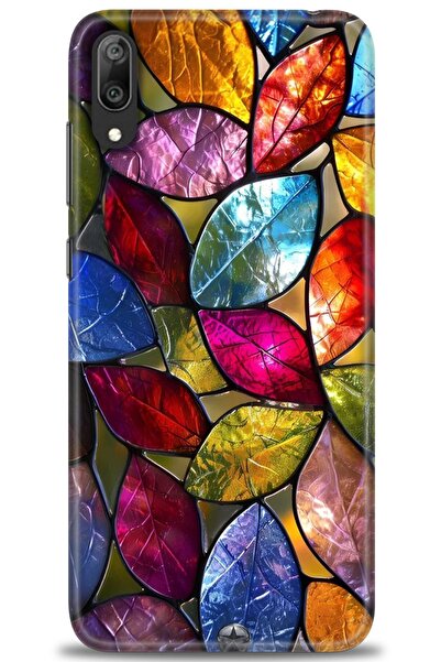 Rulet Aksesuar غطاء متوافق مع هاتف هواوي Y7 برايم 2019 HD مطبوع - غطاء سيليكو...