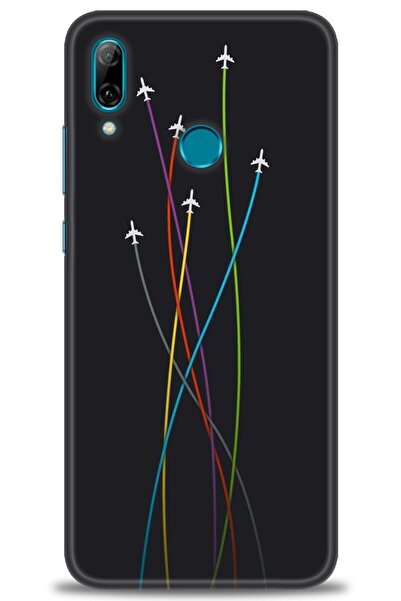 Rulet Aksesuar حافظة متوافقة مع هاتف هواوي بي سمارت 2019 HD مطبوع + واقي شاشة...