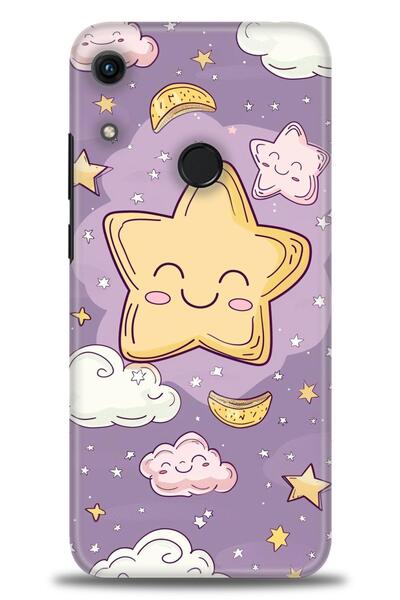 Rulet Aksesuar غطاء متوافق مع هاتف هواوي هونر 8A HD مطبوع - غطاء سيليكون بتصم...