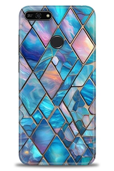 Rulet Aksesuar غطاء متوافق مع هاتف Huawei Honor 7A HD مطبوع - غطاء سيليكون مص...