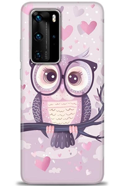 Rulet Aksesuar غطاء متوافق مع هاتف هواوي P40 Pro HD مطبوع - غطاء سيليكون مصمم...