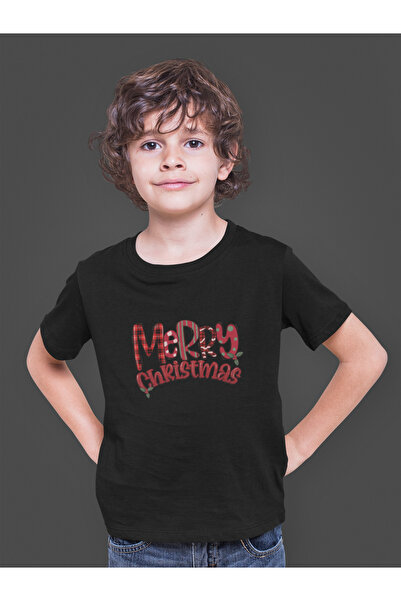 Bumeta Tricou clasic pentru copii de Crăciun Fericit cu imprimeu tricou