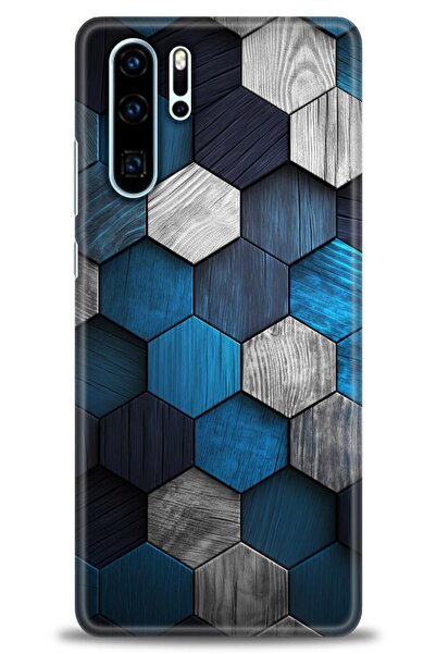 Rulet Aksesuar غطاء متوافق مع هاتف هواوي P30 Pro HD مطبوع - غطاء سيليكون بتصم...