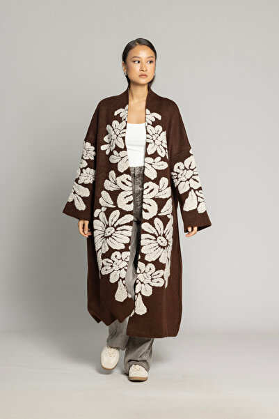 Nisan كارديجان طويل بنقشة الزهور