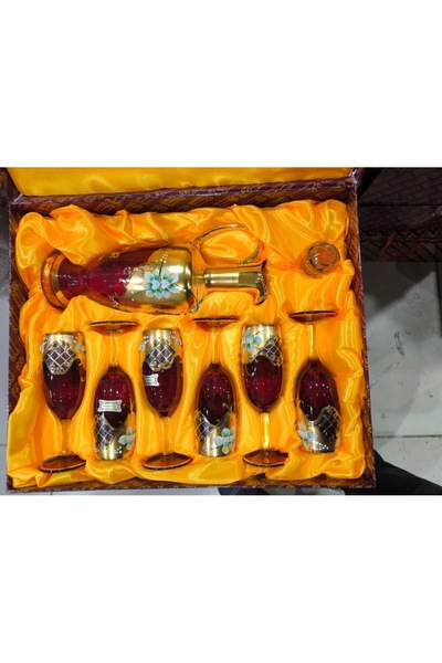 Handmade ESTERHOMEDECOR Mineli kristal set vitrin içi set