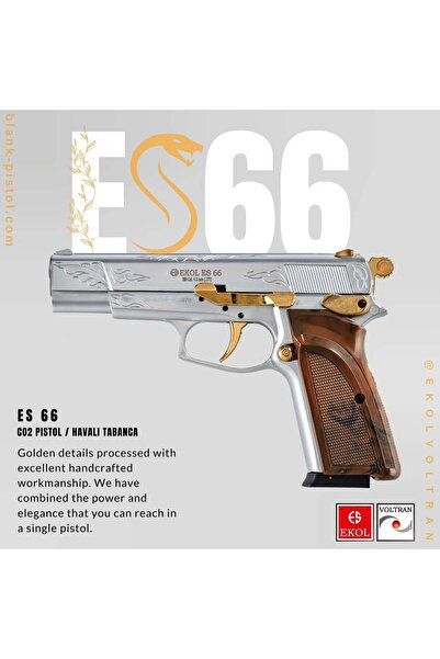 Hunters Haven ES66 Parlak Beyaz Altın İşlemeli Havalı 4,5mm