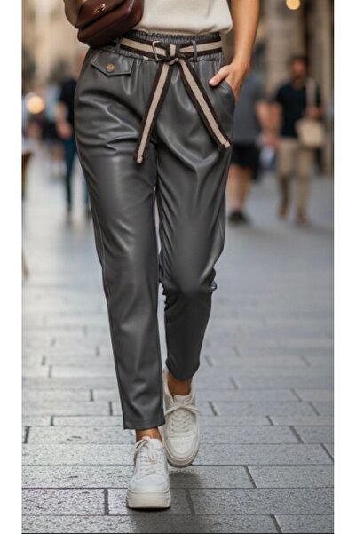 İTALYAN Deri görünümlü pantolon