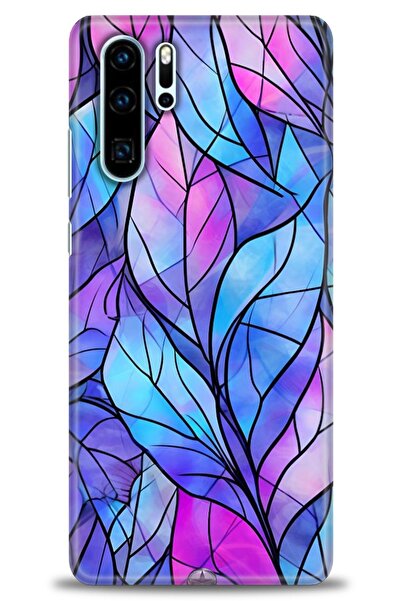 Rulet Aksesuar غطاء متوافق مع هاتف هواوي P30 Pro HD مطبوع + واقي شاشة سيراميك...