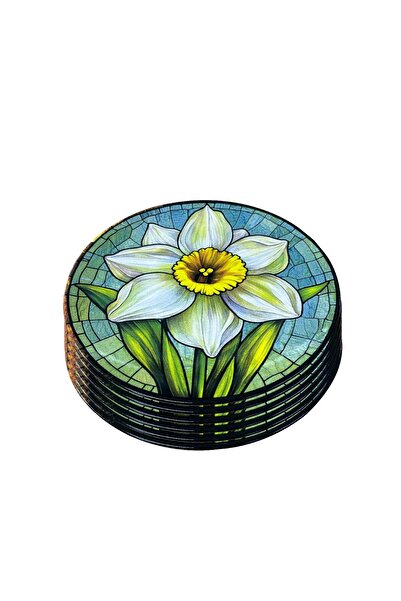 Altabi Ceramic Serving Plate Digital Printed Pattern Set of 6 Stylish and Decorative