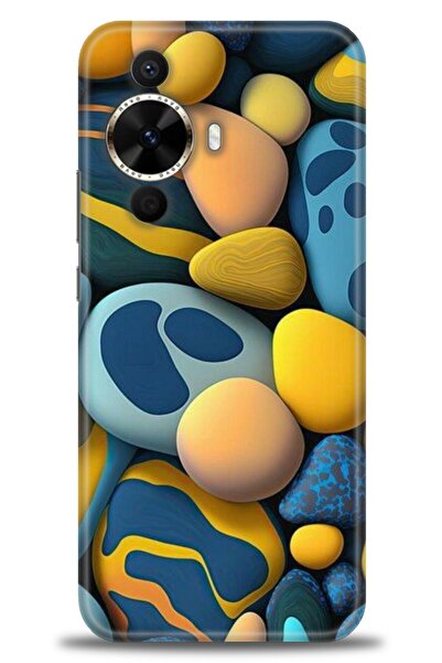 Rulet Aksesuar غطاء متوافق مع هاتف هواوي نوفا 12S HD مطبوع - غطاء سيليكون مصم...