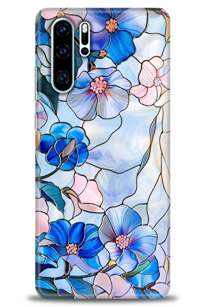 Rulet Aksesuar غطاء متوافق مع هاتف هواوي P30 Pro HD مطبوع - غطاء سيليكون بتصم...