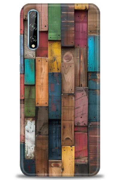 Rulet Aksesuar غطاء متوافق مع هاتف هواوي P Smart S HD مطبوع - غطاء سيليكون مص...