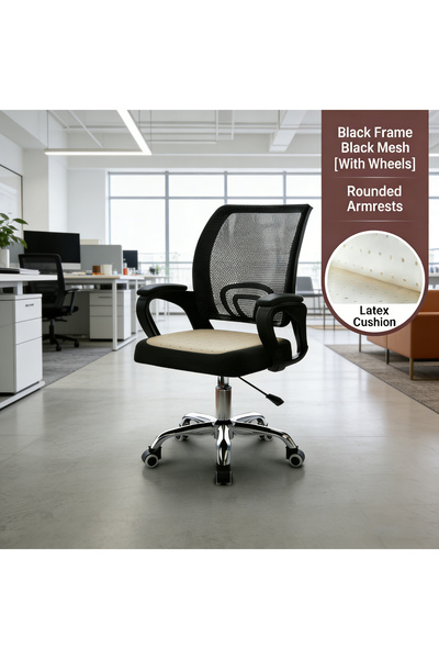 TOPY Ergonomic office chair with adjustable seat depth and a comfortable mesh backrest
