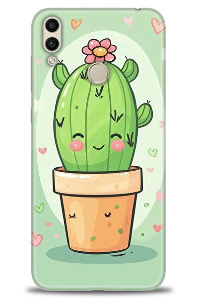 Rulet Aksesuar غطاء متوافق مع هاتف هواوي هونر 8C HD مطبوع - غطاء سيليكون مصمم...