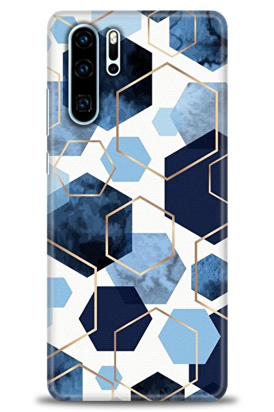 Rulet Aksesuar غطاء متوافق مع هاتف هواوي P30 Pro HD مطبوع - غطاء سيليكون بتصم...