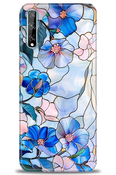 Rulet Aksesuar غطاء متوافق مع هاتف هواوي P Smart S HD مطبوع - غطاء سيليكون مص...