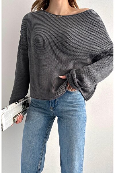 fujya Thessaloniki Knitted Viscose Basic Knitwear Sweater