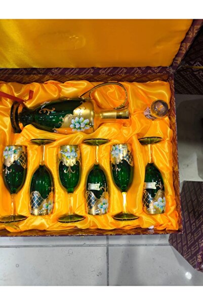 Handmade ESTERHOMEDECOR Mineli kristal set vitrin içi set