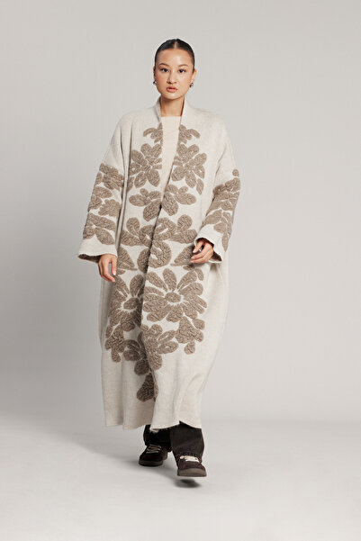 Nisan كارديجان طويل بنقشة الزهور
