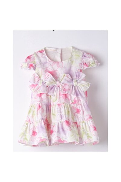 minibanda - Rochie cu volane și imprimeu floral pentru fete, multicoloră, 86 CM