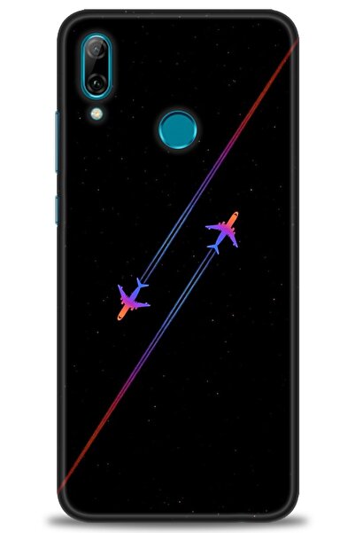 Rulet Aksesuar غطاء متوافق مع هاتف هواوي بي سمارت 2019 HD مطبوع - غطاء سيليكو...