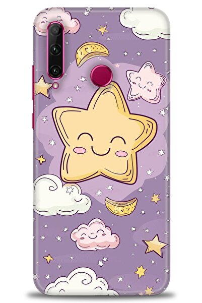 Rulet Aksesuar غطاء متوافق مع هاتف هواوي هونر 20 لايت HD مطبوع - غطاء سيليكون...