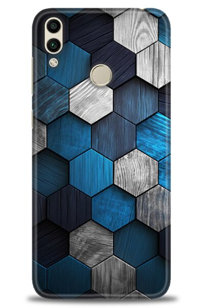 Rulet Aksesuar غطاء متوافق مع هاتف هواوي هونر 8C HD مطبوع - غطاء سيليكون مصمم...