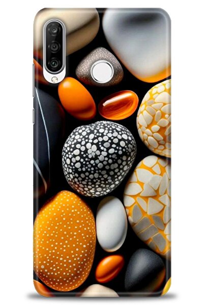 Rulet Aksesuar غطاء متوافق مع هاتف هواوي P30 لايت HD مطبوع - غطاء سيليكون مصم...