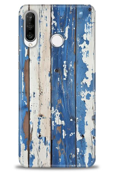 Rulet Aksesuar غطاء متوافق مع هاتف هواوي P30 لايت HD مطبوع + واقي شاشة سيرامي...