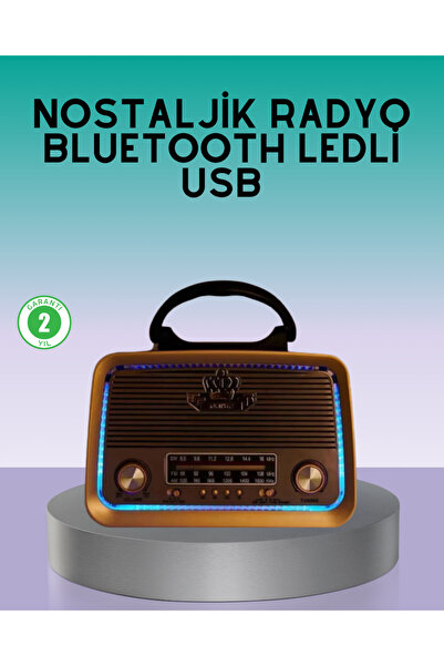 Kadının Dünyası Bluetooth Özellikli Nostalji Radyo 3 Bant FM AM SW - KADU2855...