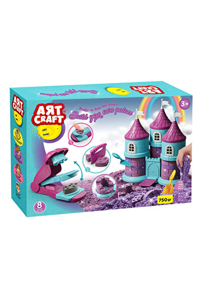 Art Craft Creative Sand Castle Set 8 Pieces, Shapes and Accessories, Reusable, 3+ Years