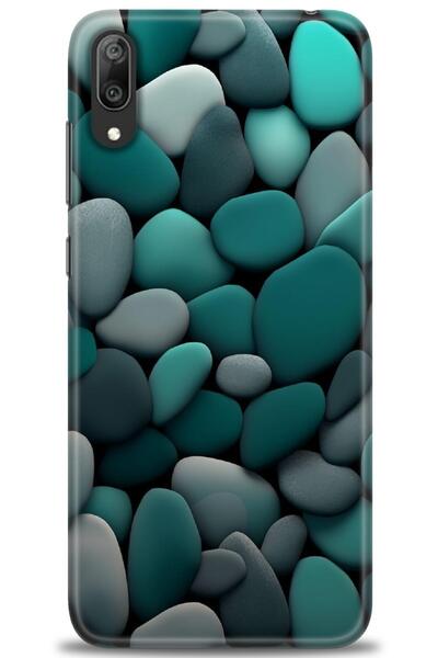 Rulet Aksesuar غطاء متوافق مع هاتف هواوي Y7 برايم 2019 HD مطبوع - غطاء سيليكو...