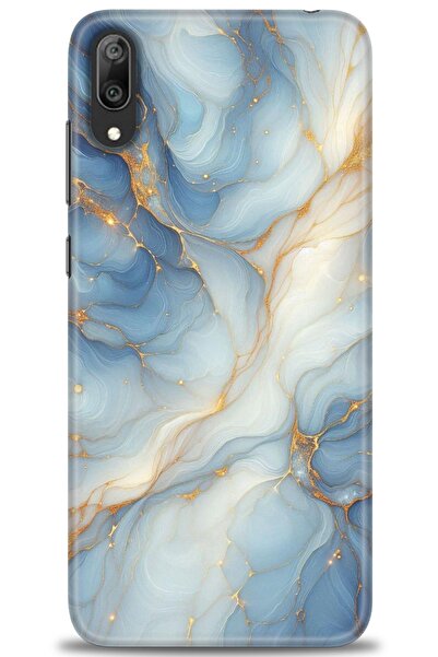 Rulet Aksesuar حافظة متوافقة مع هاتف هواوي Y7 برايم 2019 HD مطبوع + واقي شاشة...