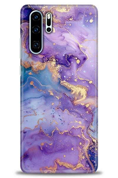 Rulet Aksesuar Huawei P30 Pro Uyumlu Kılıf HD Baskılı Kapak - Tasarım Silikon...