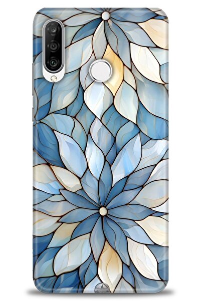 Rulet Aksesuar غطاء متوافق مع هاتف هواوي P30 لايت HD مطبوع - غطاء سيليكون بتص...