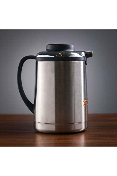 BASURRAH ترمس فاخر من الفولاذ المقاوم للصدأ للشاي والقهوة من باسورا - 1 لتر
