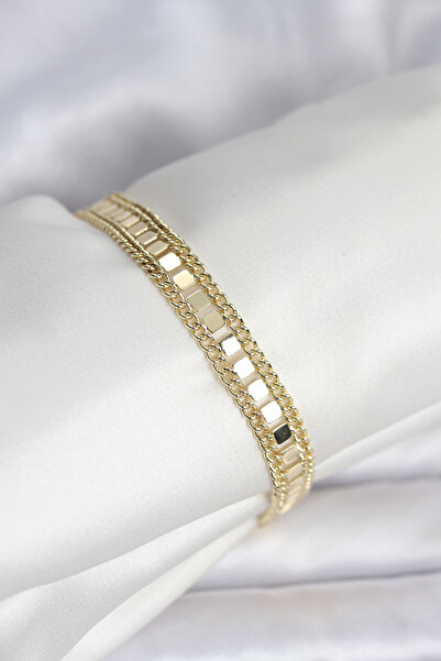 Lisinya 316L Steel Gold Color Sequin Chain Model Women's Bracelet - Tygoo