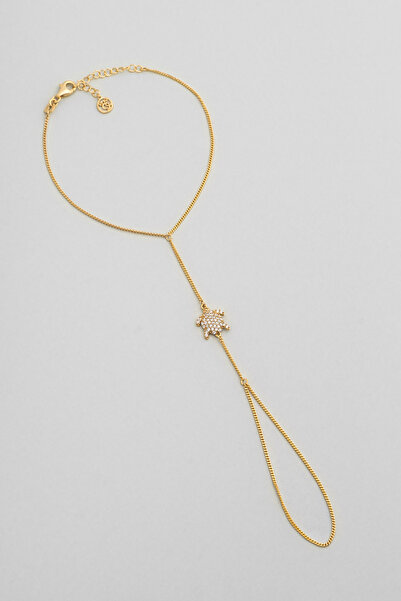 So CHIC... Tiny Turtle 18 Ayar Sarı Altın Kaplama 19 Cm Gümüş Şahmeran