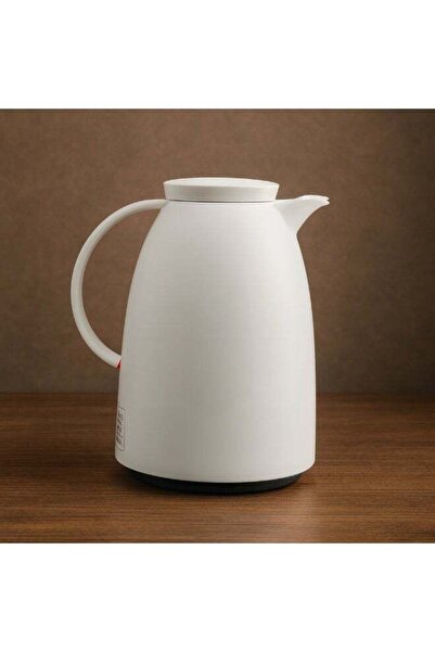 BASURRAH ترمس فاخر للشاي والقهوة من باسورا - أبيض، 1.5 لتر