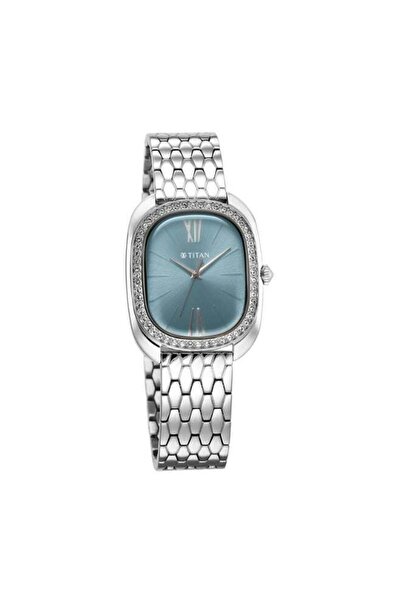 Titan Metro Women’s Watch 95303SM01 – Blue Dial, Silver Stainless Steel Strap...