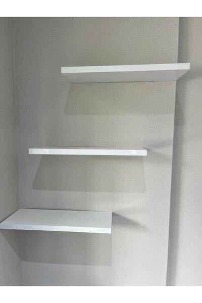 ensamobilyainovasyon Beyaz uçan raf 3 lü 20*30