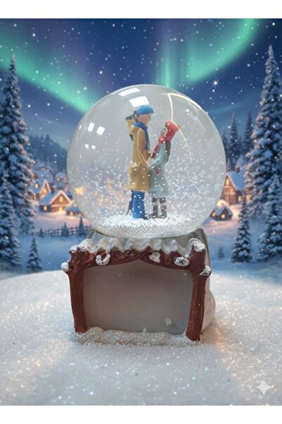 monthiron aşıklar kış masalı temalı fotoğraf çerçeveli jumbo en büyük boy kür...