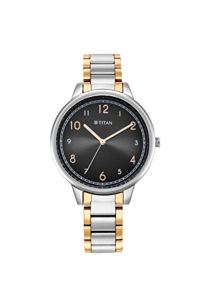 Titan Trendsetters Women's Watch 2648KM02 – Anthracite Dial, Two-Tone Stainle...