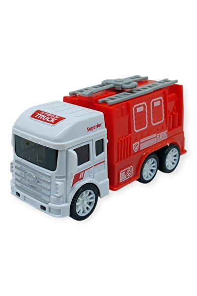 Lisinya سلسلة مركبات الأعمال - سيارة إطفاء ذات دفع بالدفع الرباعي 12 سم - بان...