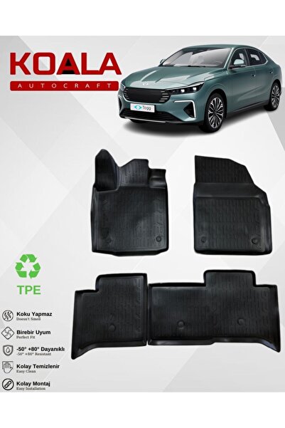 KoalaOtoTekstil Togg T10F Sedan (2025-Sonrası) Ile Uyumlu - Araca Özel Paspas