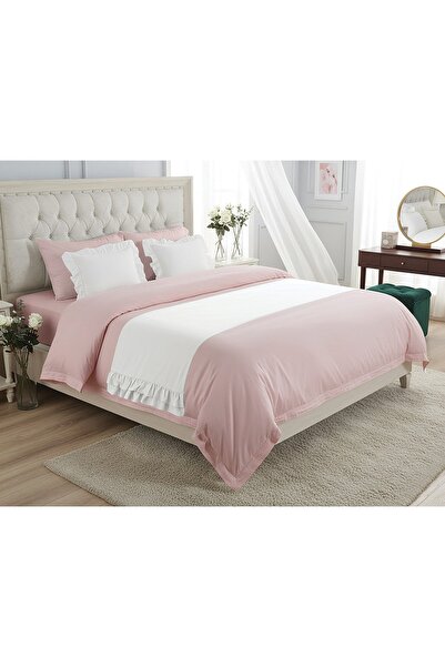 Erba kreasyon Bed Runner & 2-Piece Throw Pillow Cover Bedspread Double Size, Dowry Set