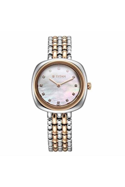 Titan Aura Quartz Analog Women's Watch 95241KM01 – White Mother of Pearl Dial
