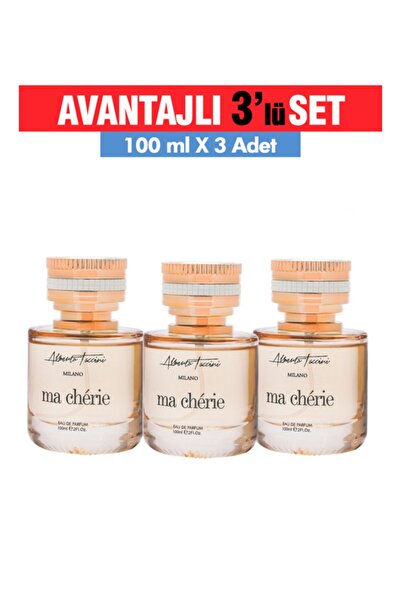 Alberto 3'lü Set Taccini Ma Chérie Kadın Parfümü - 100 ml