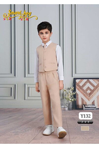 Way Boys' kindergarten suit - stylish and comfortable with soft crepe fabric.